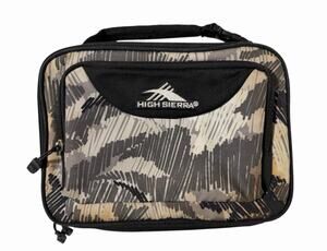 High Sierra Insulated Lunch Box Bag Scribble Camo Grey Tan Black Padded Clip-On
